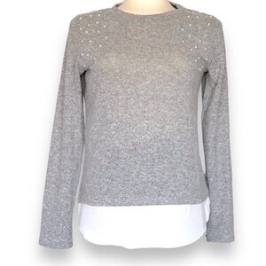 HANNAH Shirttail Pullover Pearlized Beads S